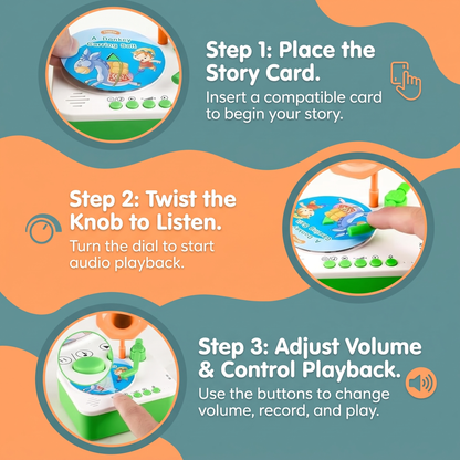 Kids Story Player with Songs & 96 Story Cards