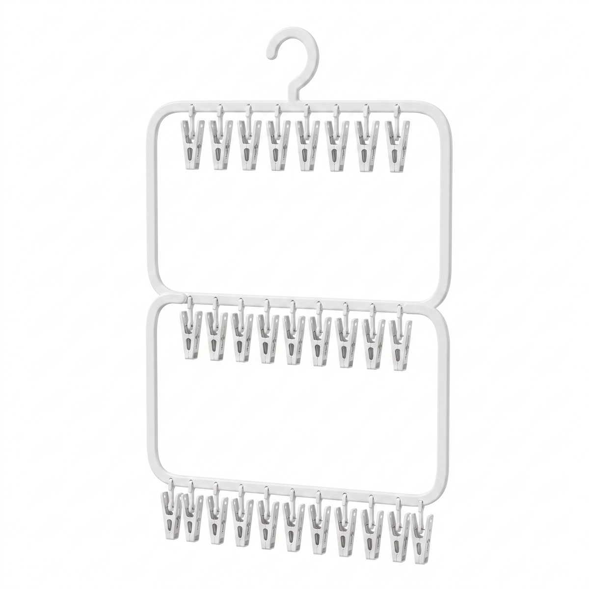 Baby Clothes Hanging Organiser & Clips