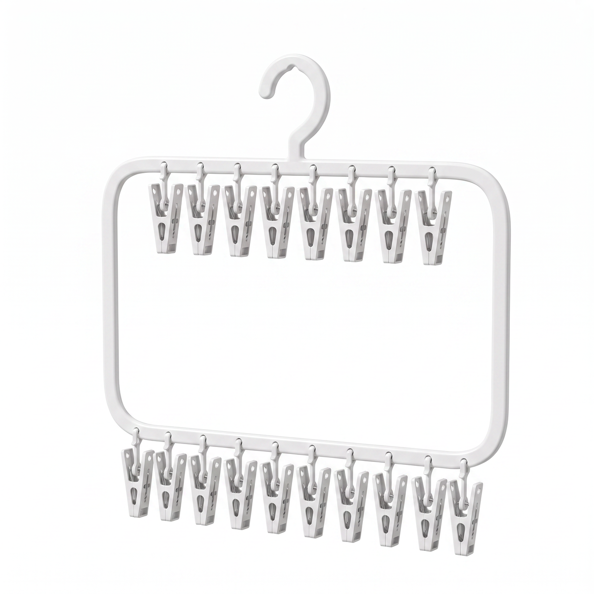 Baby Clothes Hanging Organiser & Clips