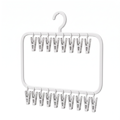 Baby Clothes Hanging Organiser & Clips