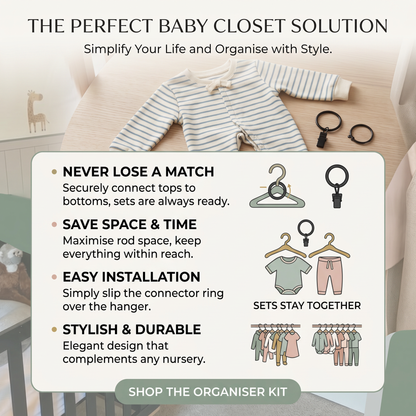 Baby Clothes Organisation Hanger Clips – 10 Pack for Everyday Baby Care