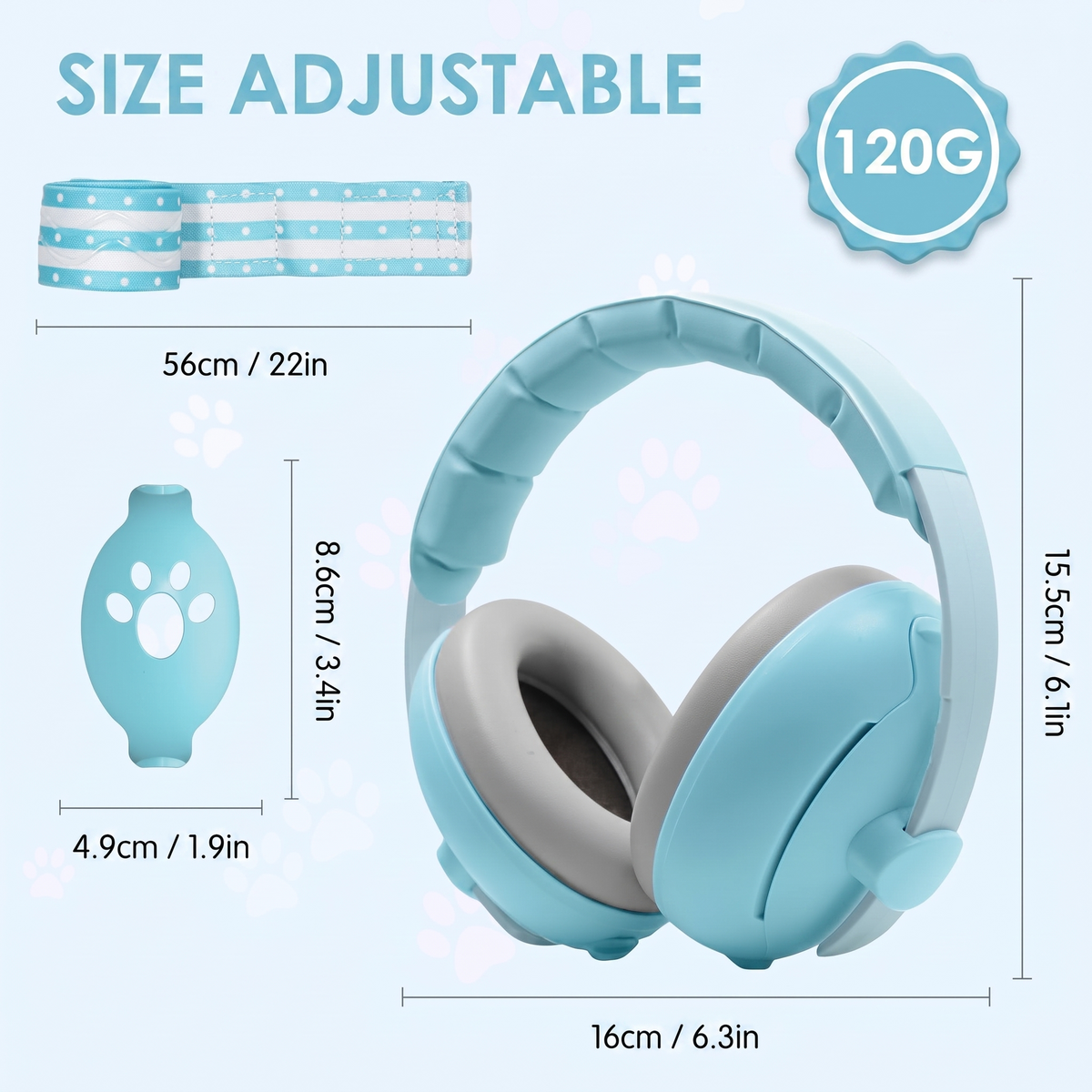 Baby Noise-Reducing Ear Protection Earmuffs