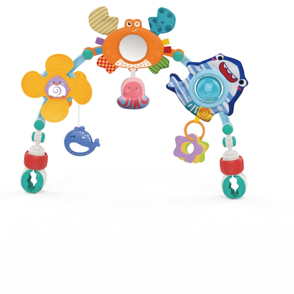 Interactive Baby Pram Activity Arch with Hanging Toys