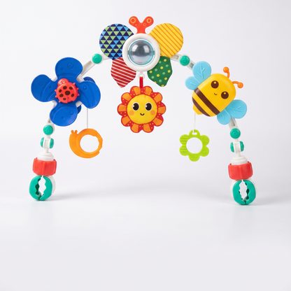 Interactive Baby Pram Activity Arch with Hanging Toys
