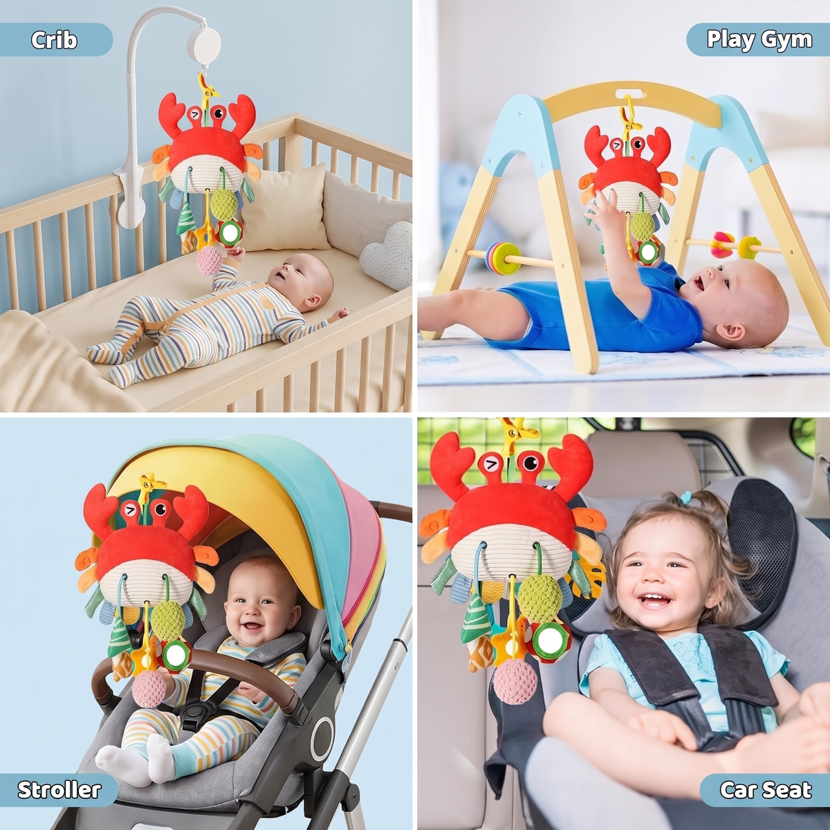 Interactive Baby Pram Spiral Activity Toy