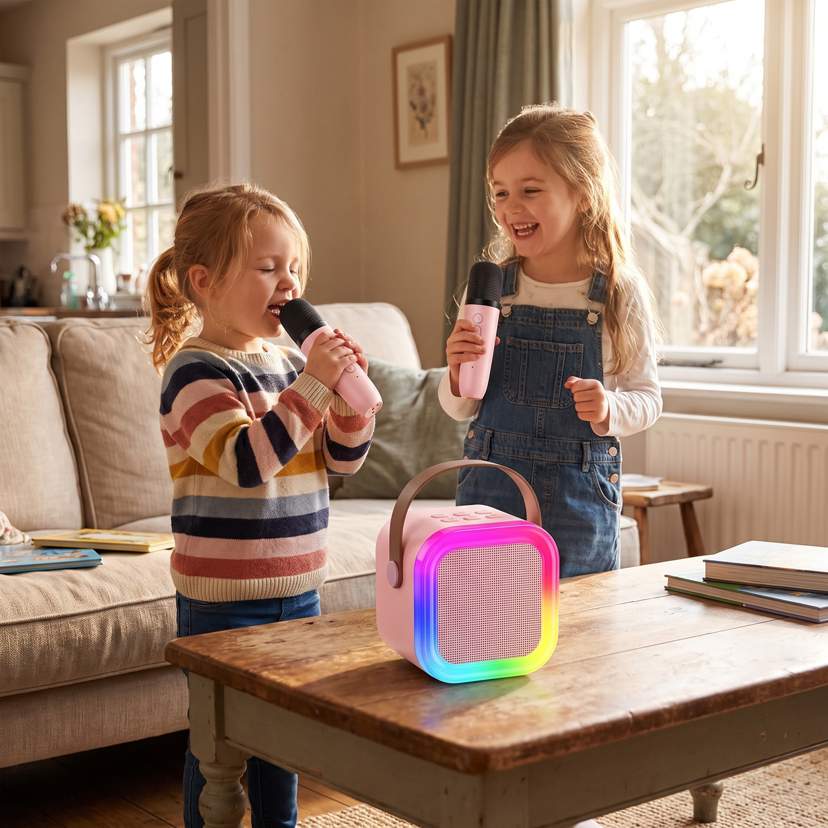 Kids Karaoke Machine & 2 Wireless Microphones