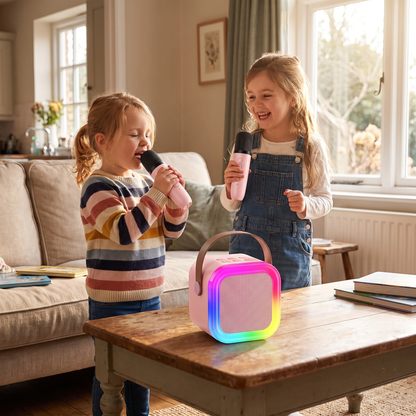 Kids Karaoke Machine & 2 Wireless Microphones