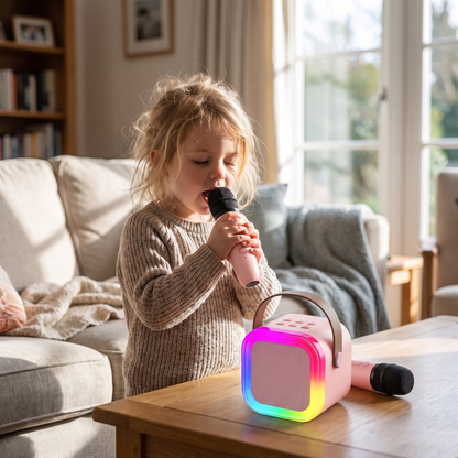 Kids Karaoke Machine & 2 Wireless Microphones