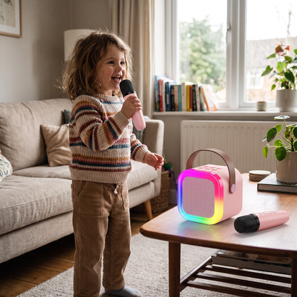 Kids Karaoke Machine & 2 Wireless Microphones