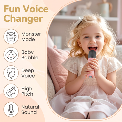 Kids Karaoke Machine & 2 Wireless Microphones