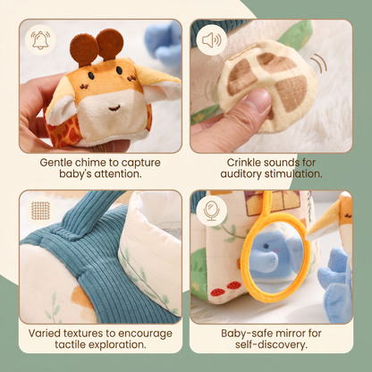 Plush Animal Friends Sensory House & 5 Animals