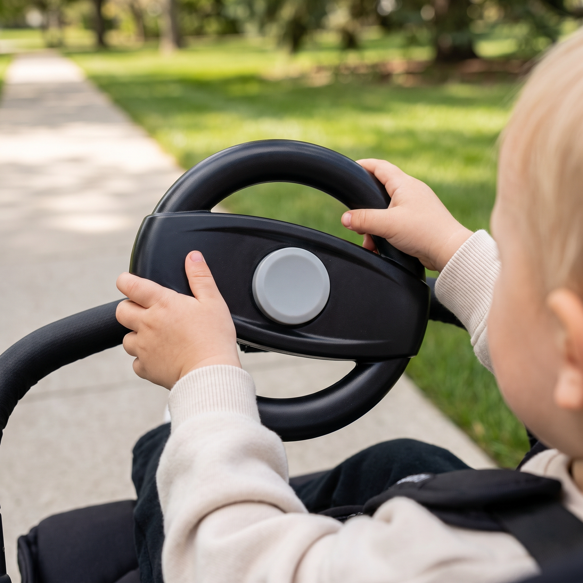 Interactive Kids Pushchair Steering Wheel Toy