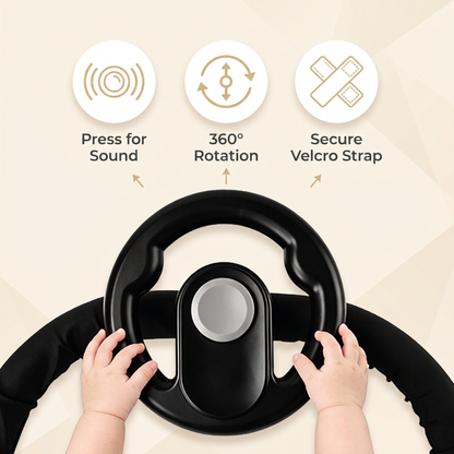 Interactive Kids Pushchair Steering Wheel Toy