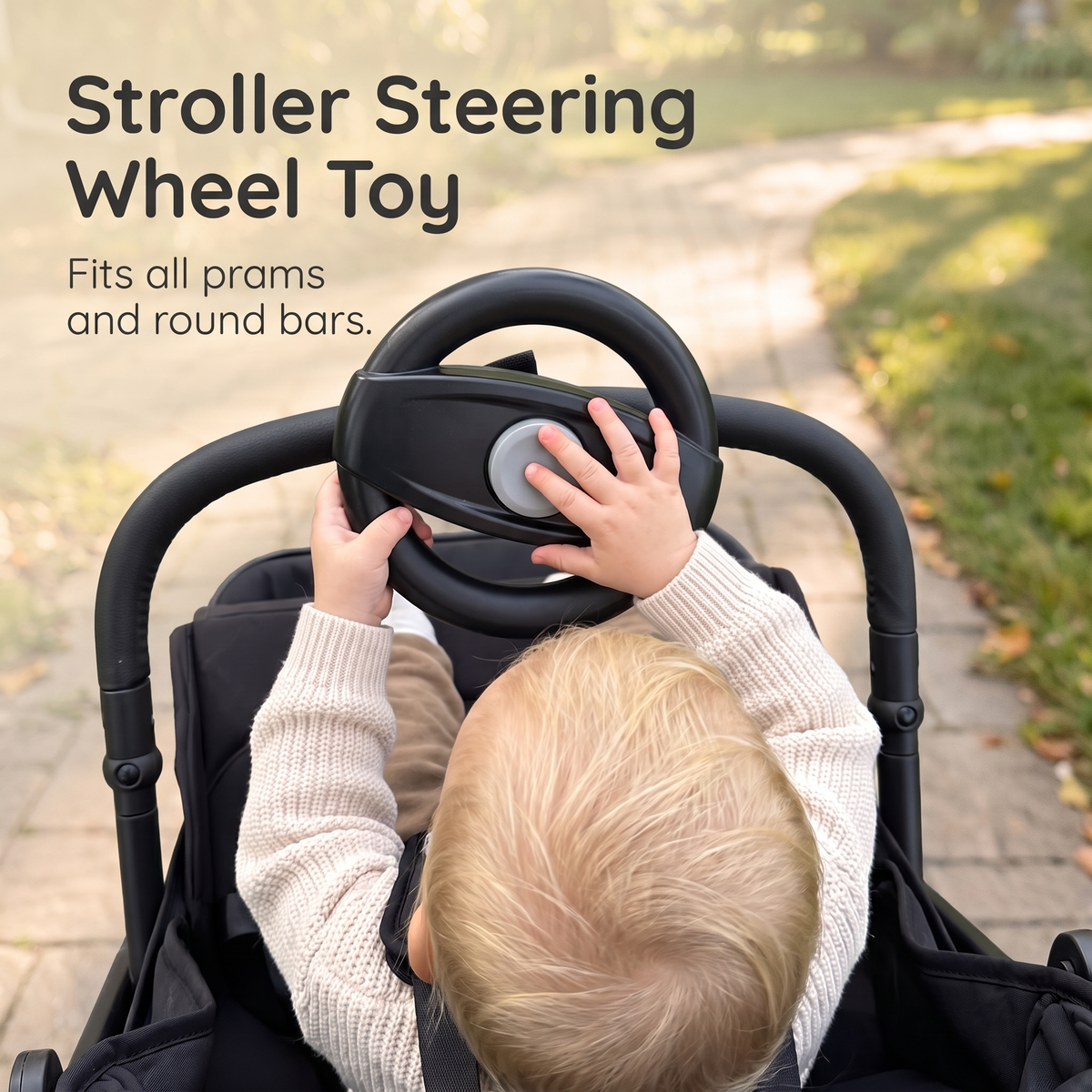 Interactive Kids Pushchair Steering Wheel Toy
