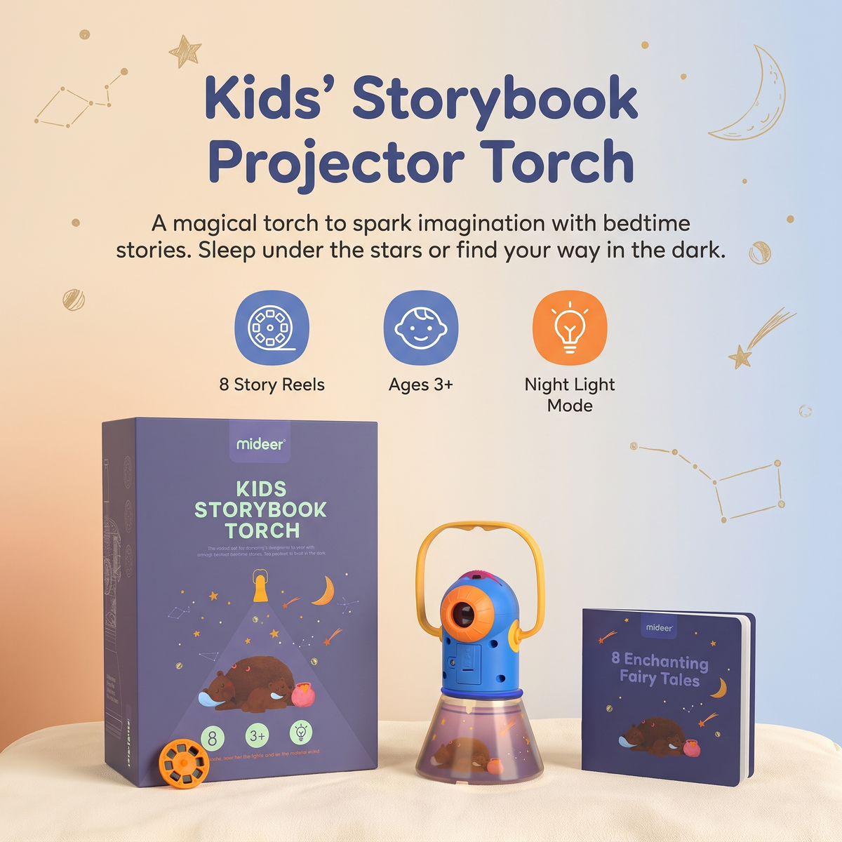 Kids Storybook Torch Projector & Stories