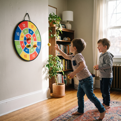 Interactive Giant Sticky Ball Target Game