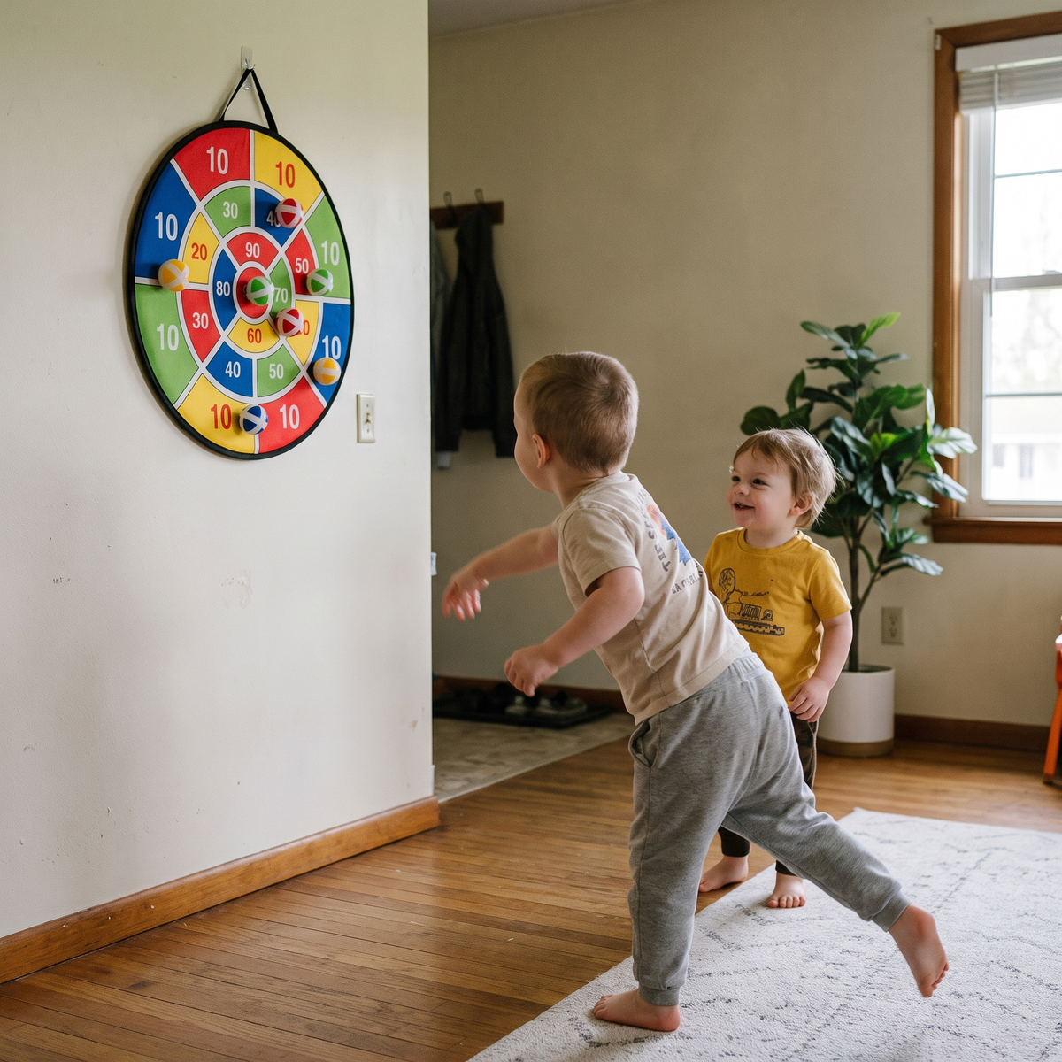 Interactive Giant Sticky Ball Target Game