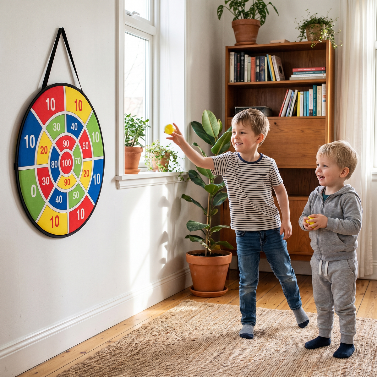 Interactive Giant Sticky Ball Target Game