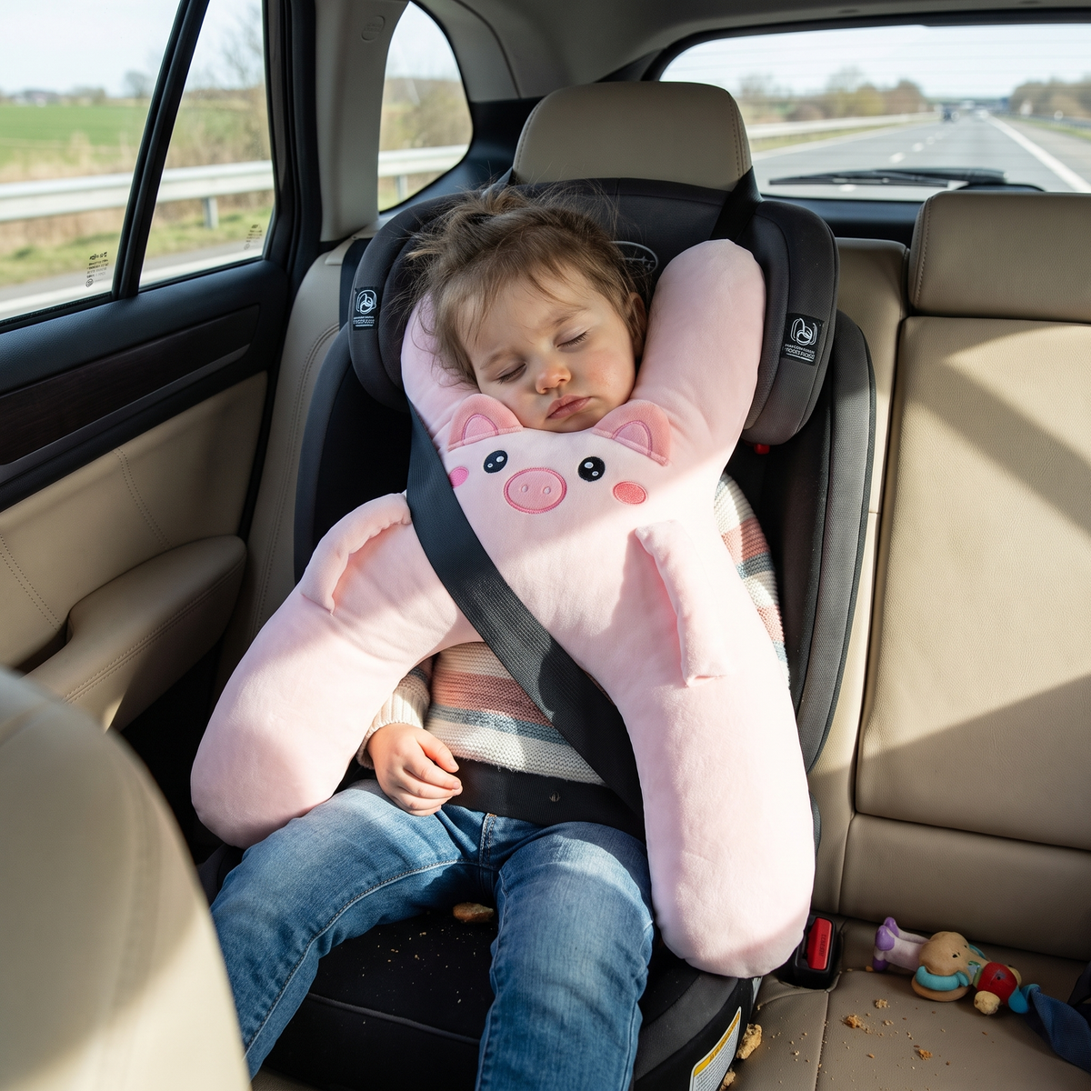 Children's Car Seat Head Support Pillow for Kids