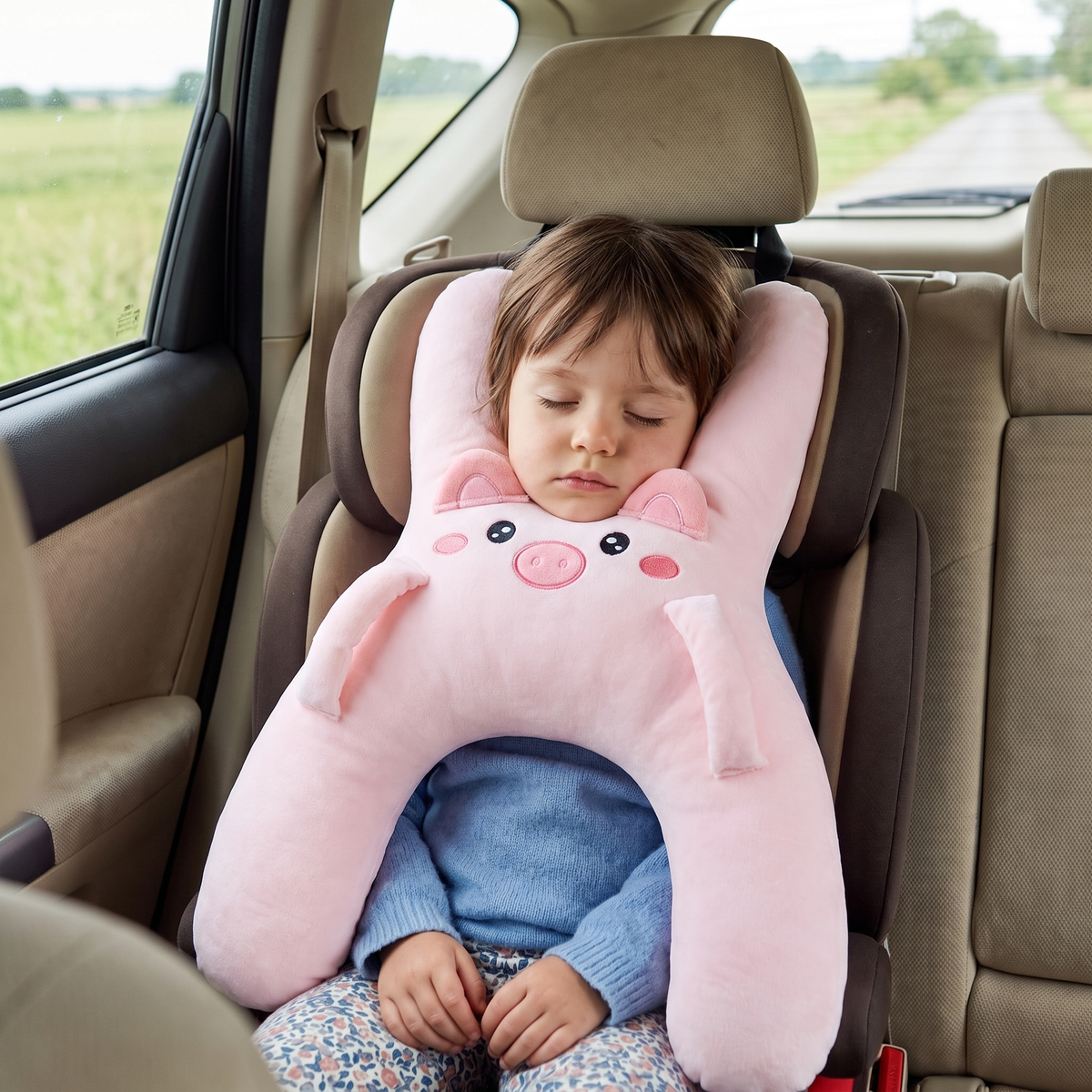 Children's Car Seat Head Support Pillow for Kids