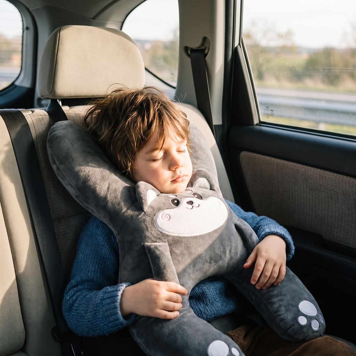 Children's Car Seat Head Support Pillow for Kids