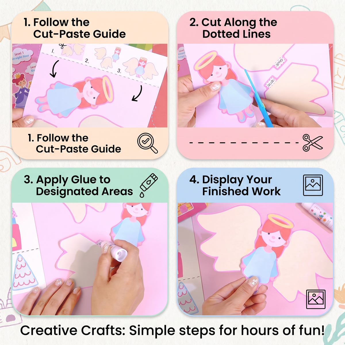 Creative Scissor Practice & Craft Activity Set for Kids