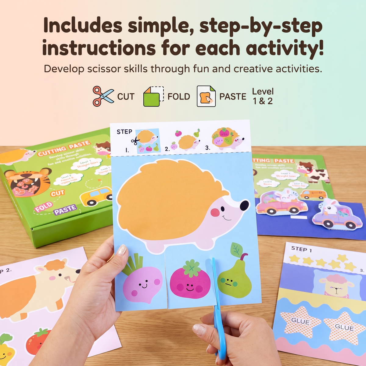 Creative Scissor Practice & Craft Activity Set for Kids
