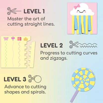 Creative Scissor Practice & Craft Activity Set for Kids