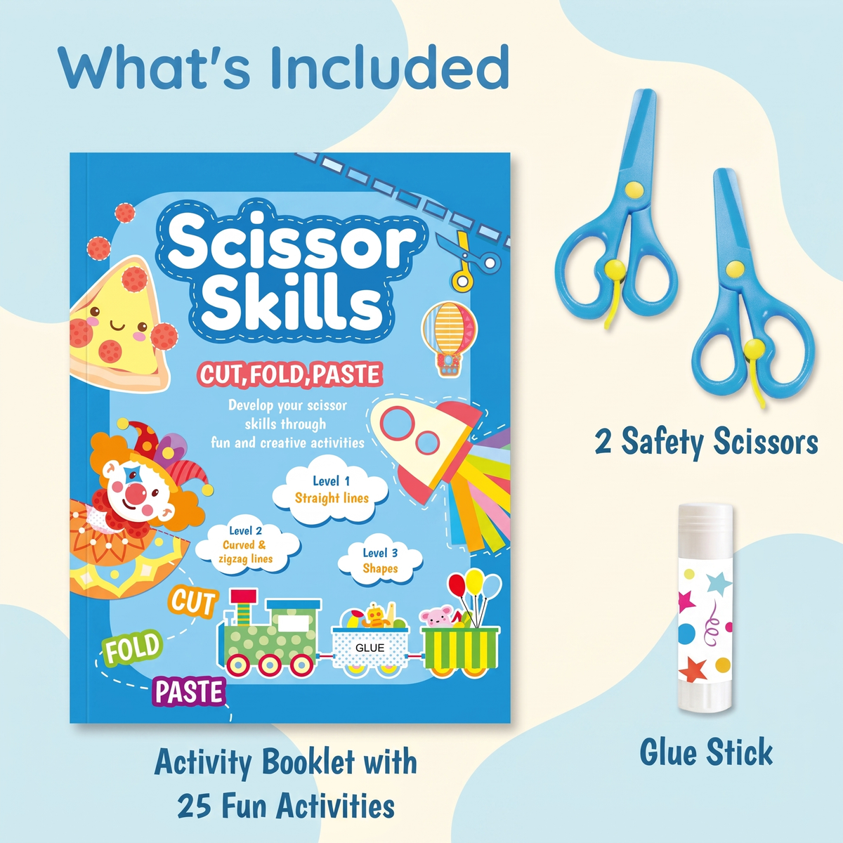 Creative Scissor Practice & Craft Activity Set for Kids