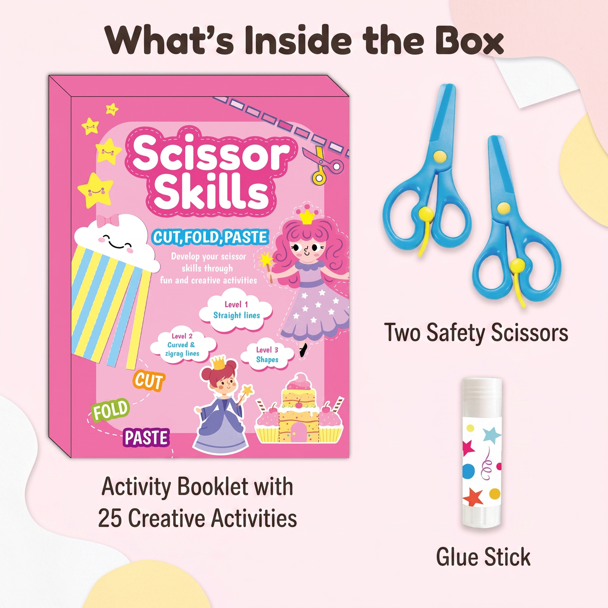 Creative Scissor Practice & Craft Activity Set for Kids