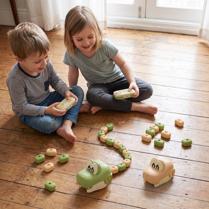 Interactive Magnetic Hungry Snake Challenge Game