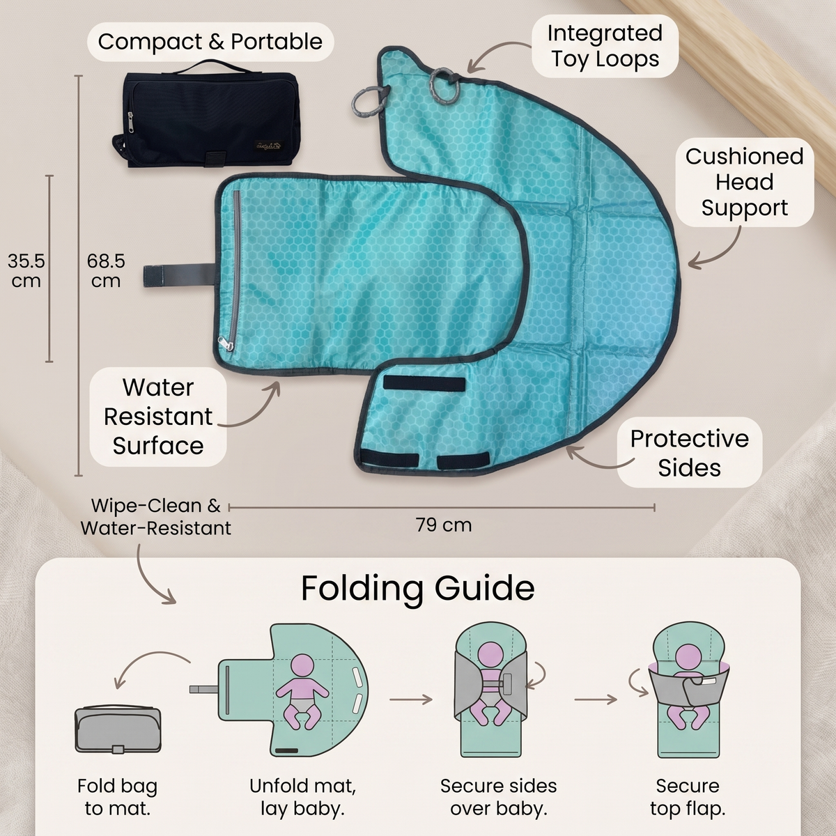 Baby Playtime Changing Mat for Everyday Baby Care