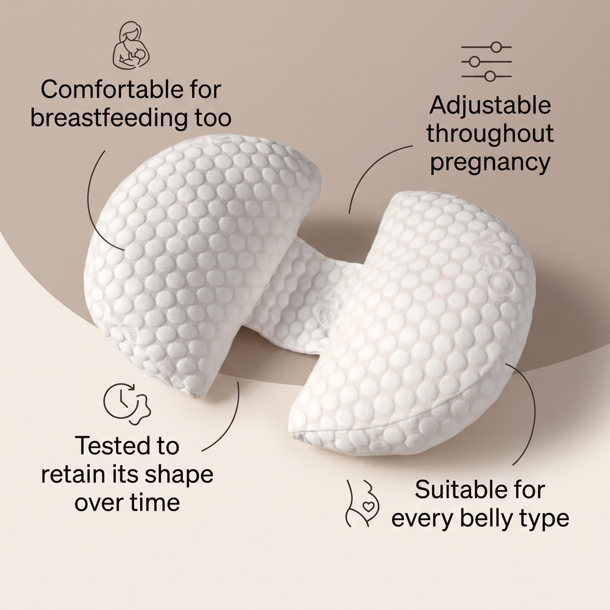 Pregnancy Bump & Back Support Pillow | Family Favourite