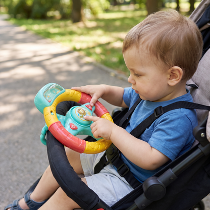 Interactive Pushchair Steering Wheel Toy for Kids
