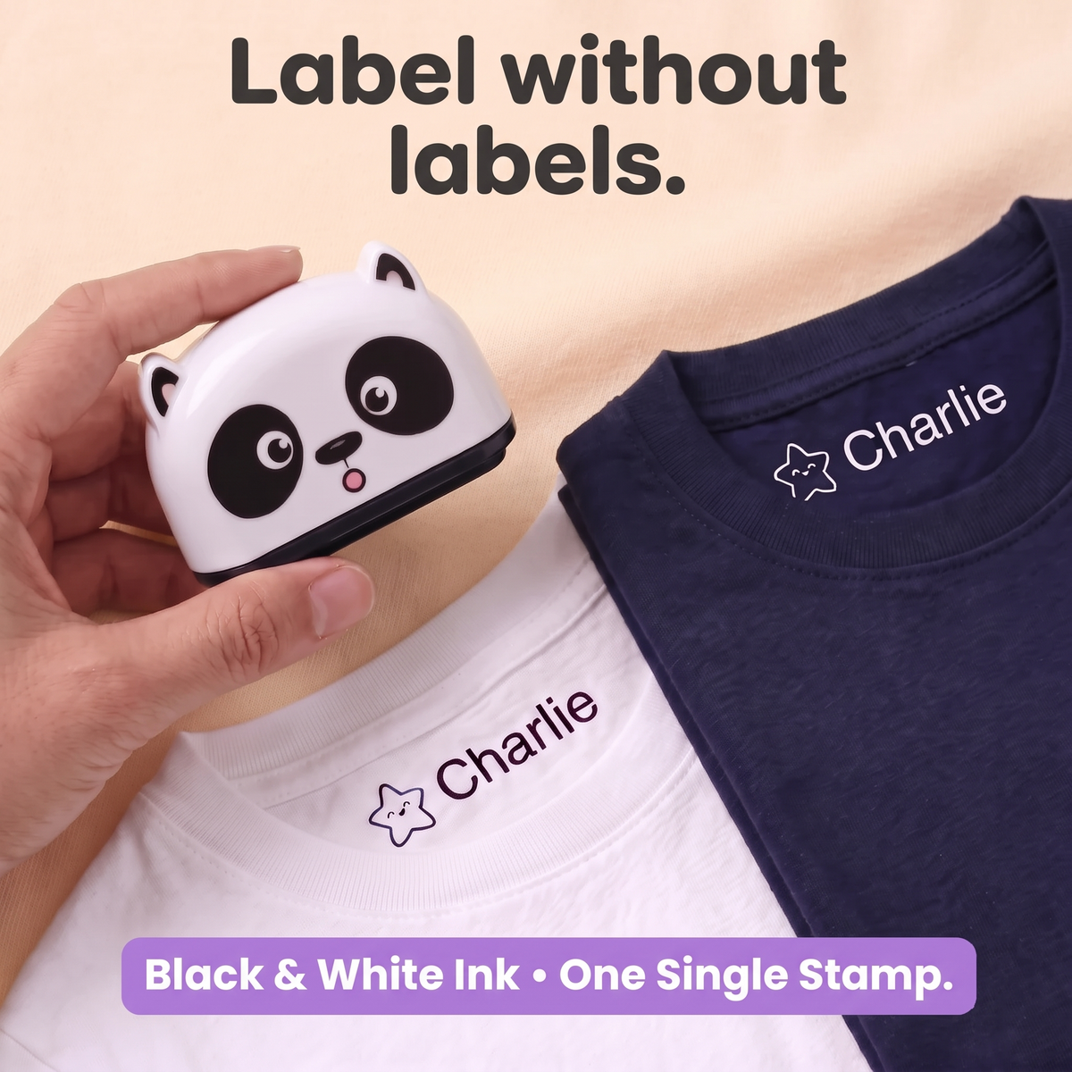 Custom Personalised Name Stamp for Kids Clothes