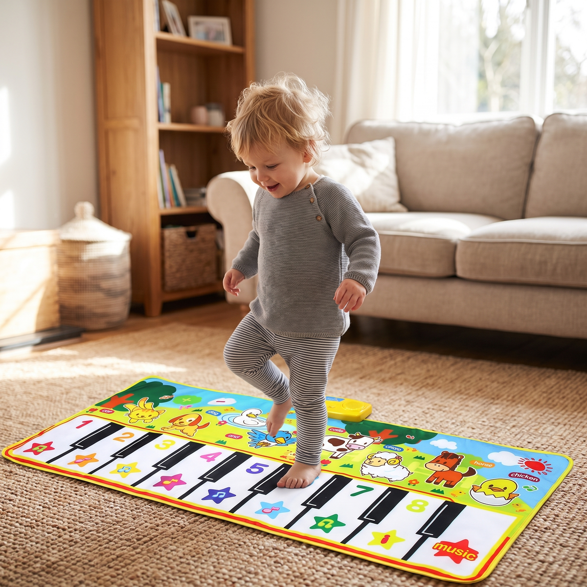 Interactive Interactive Farm Animal Piano Play Mat for Kids