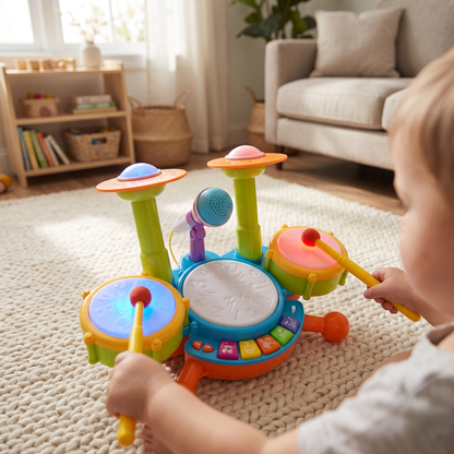 My First Drum Set & Music & Lights