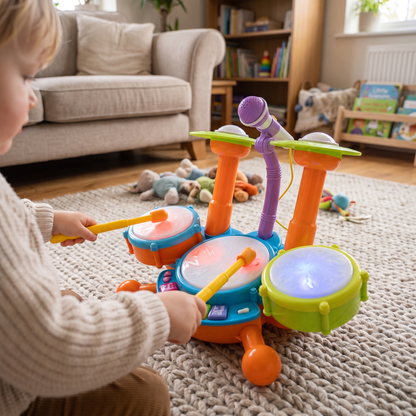 My First Drum Set & Music & Lights