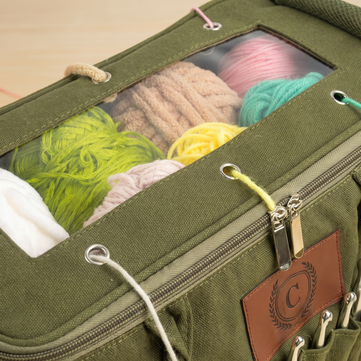 Custom Personalised Yarn Storage Bag for Knitting & Crochet