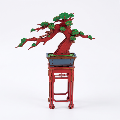 Interactive 3D Wooden Flower & Plant Puzzle Building Kit