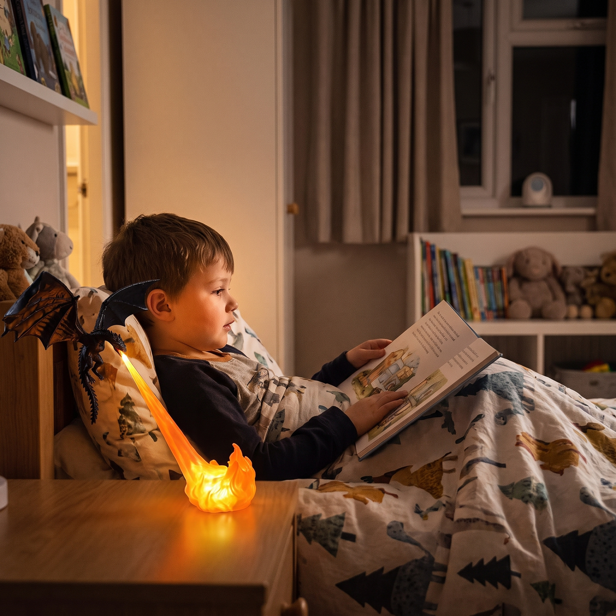 Fire Breathing Dragon Light – Bookshelf & Desk