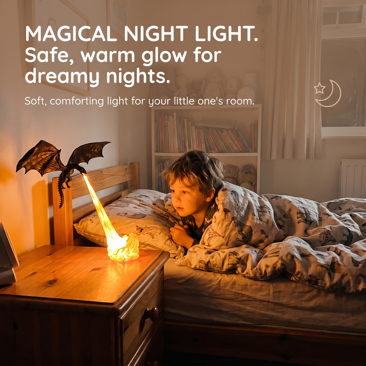Fire Breathing Dragon Light – Bookshelf & Desk