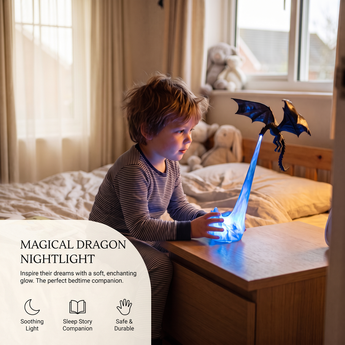 Fire Breathing Dragon Light – Bookshelf & Desk
