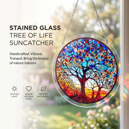 Interactive Stained Glass Suncatcher Puzzle for Windows