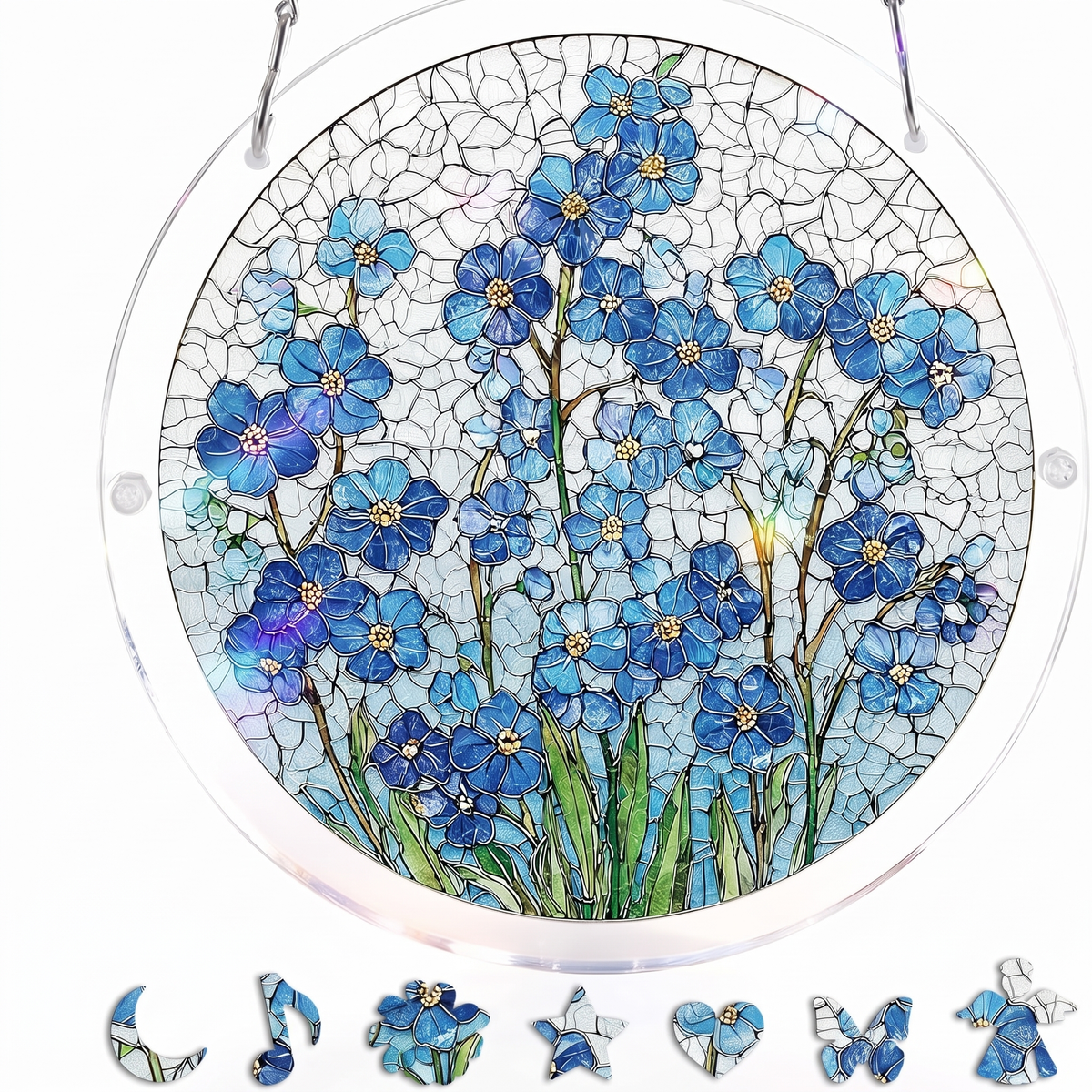 Interactive Stained Glass Suncatcher Puzzle for Windows