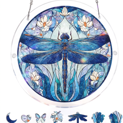 Interactive Stained Glass Suncatcher Puzzle for Windows