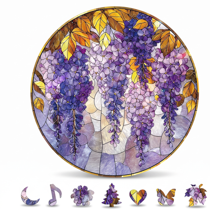 Interactive Stained Glass Suncatcher Puzzle for Windows