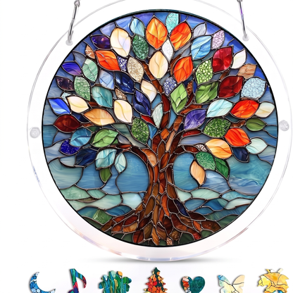 Interactive Stained Glass Suncatcher Puzzle for Windows