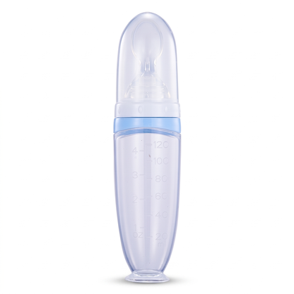 Silicone Baby Squeeze Feeding Spoons (2 Piece Set) for Everyday Baby Care