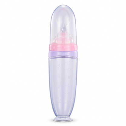 Silicone Baby Squeeze Feeding Spoons (2 Piece Set) for Everyday Baby Care